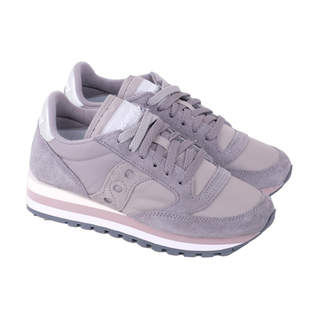 Saucony Sneaker Saucony Jazz 16 Womens Grey Grey Saucony Jazz Iso